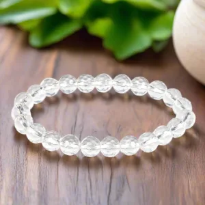 Pure Clear Quartz Natural Stone Bracelet